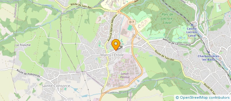 localisation de l'entreprise JIMA  MARCY-L'ETOILE