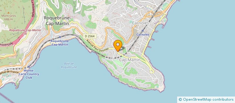 localisation de l'entreprise JIMEL à ROQUEBRUNE-CAP-MARTIN