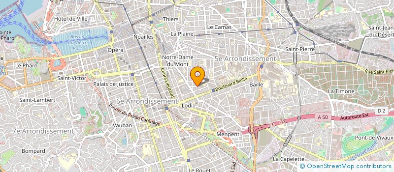 localisation de l'entreprise JIMENEZ 26 PRODUCTION à MARSEILLE