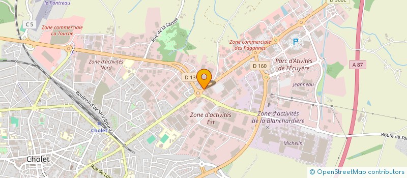 localisation de l'entreprise JIMMY EVA à CHOLET