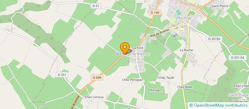 localisation de l'entreprise JIMMY RIBA  ARTHENAC