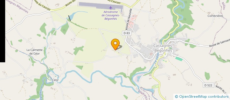 localisation de l'entreprise JIMMY SOULIE  CASSAGNES-BEGONHES