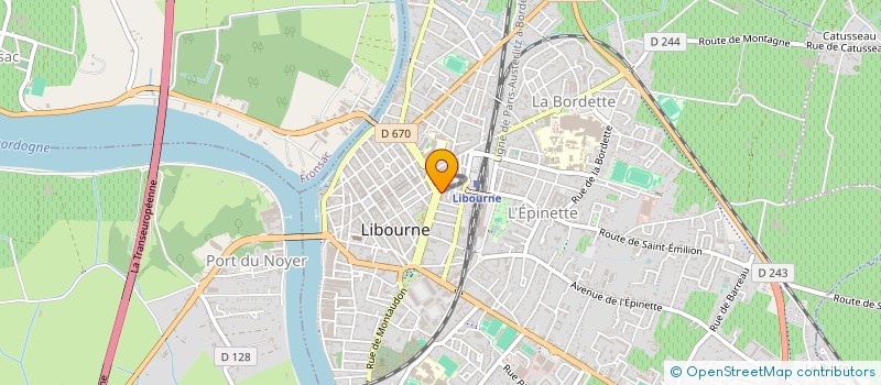 localisation de l'entreprise JIN GANG à LIBOURNE
