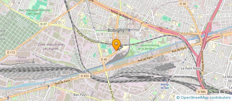 localisation de l'entreprise JIN HONG à BOBIGNY