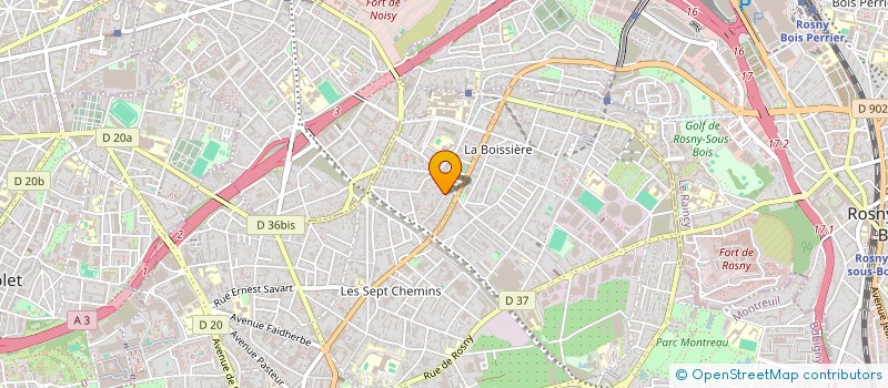 localisation de l'entreprise JIN WEI à MONTREUIL