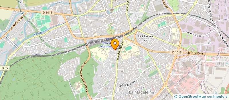 localisation de l'entreprise JINA  EVREUX