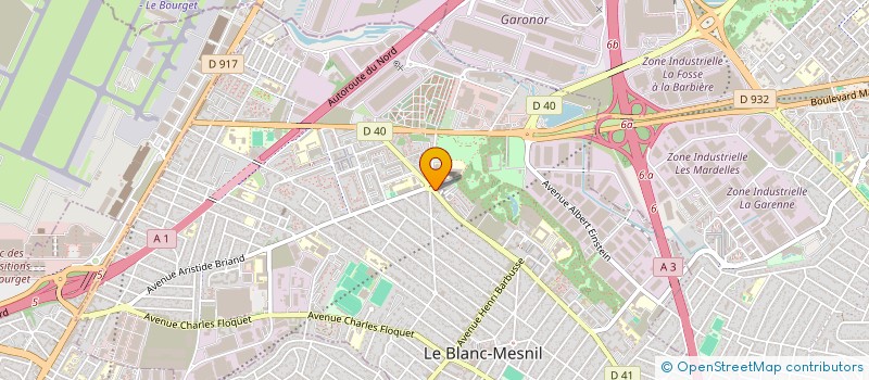 localisation de l'entreprise JINFO à LE BLANC-MESNIL