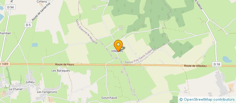 localisation de l'entreprise JINGA  SAINTE-FOY-SAINT-SULPICE