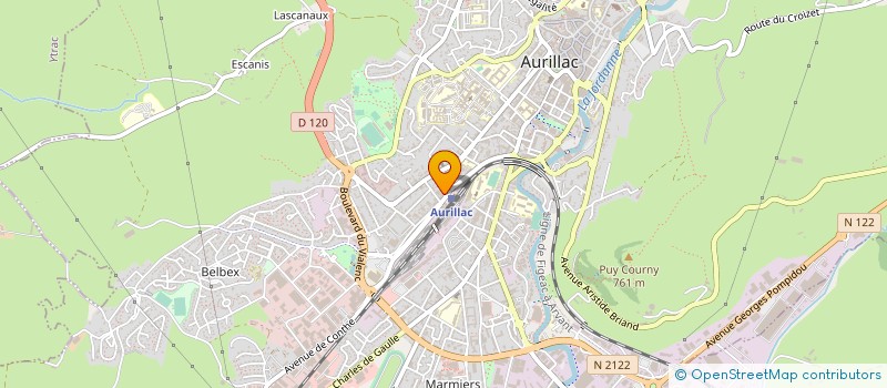 localisation de l'entreprise JINGFENG à AURILLAC