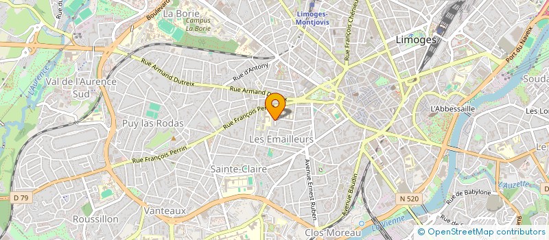 localisation de l'entreprise JINGLE à LIMOGES
