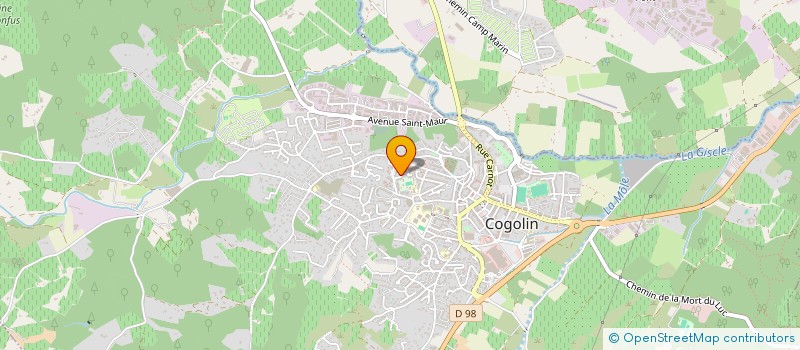 localisation de l'entreprise JINGLES 3 à COGOLIN