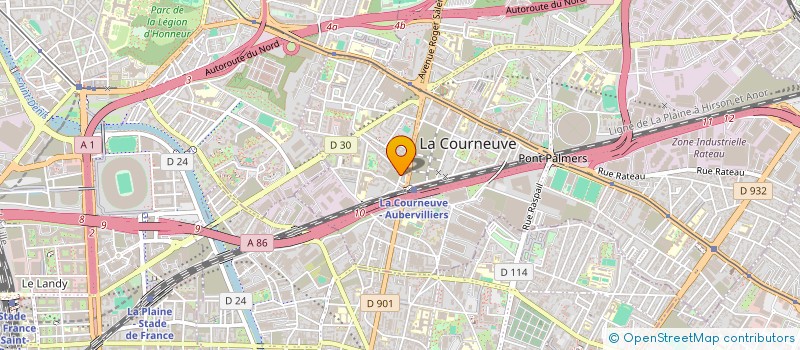 localisation de l'entreprise JINGO à LA COURNEUVE