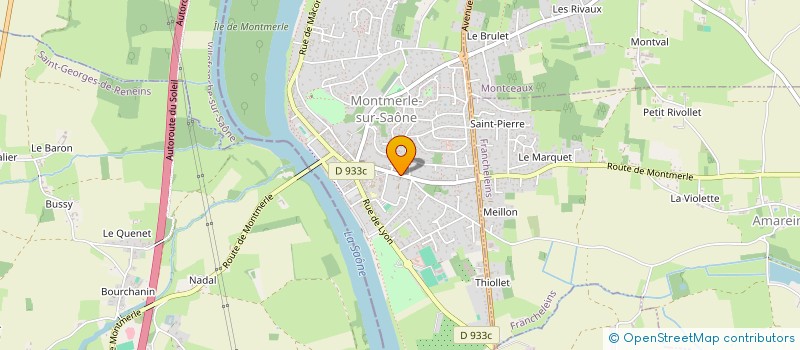 localisation de l'entreprise JIPE & SO MEUBLES à MONTMERLE-SUR-SAONE