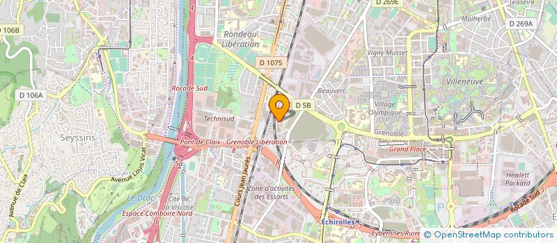 localisation de l'entreprise JIPELEC à GRENOBLE
