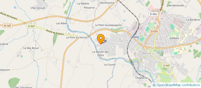 localisation de l'entreprise JIPELYS  BELLAC