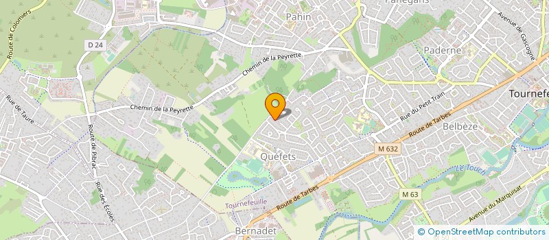 localisation de l'entreprise JIRAF  TOURNEFEUILLE