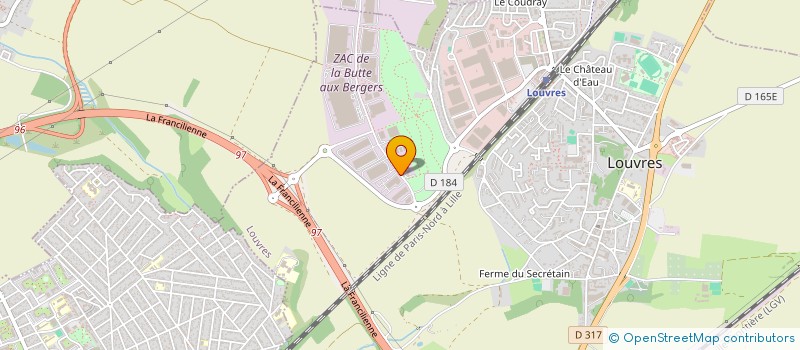 localisation de l'entreprise JIS COMPUTING  LOUVRES