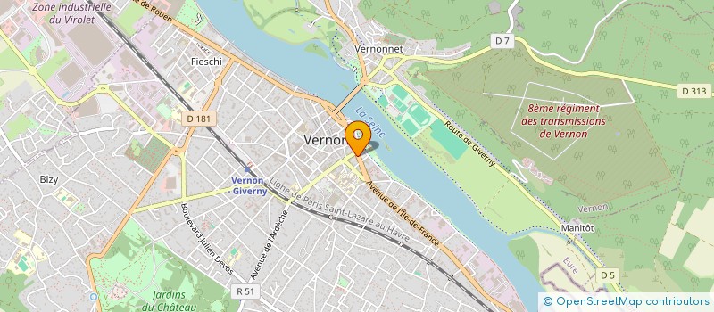 localisation de l'entreprise JIS IMMO  VERNON