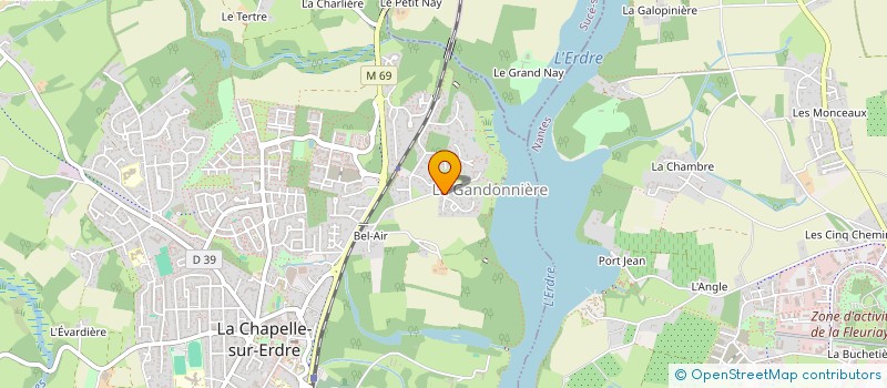 localisation de l'entreprise JISKA FRANCE  LA CHAPELLE-SUR-ERDRE