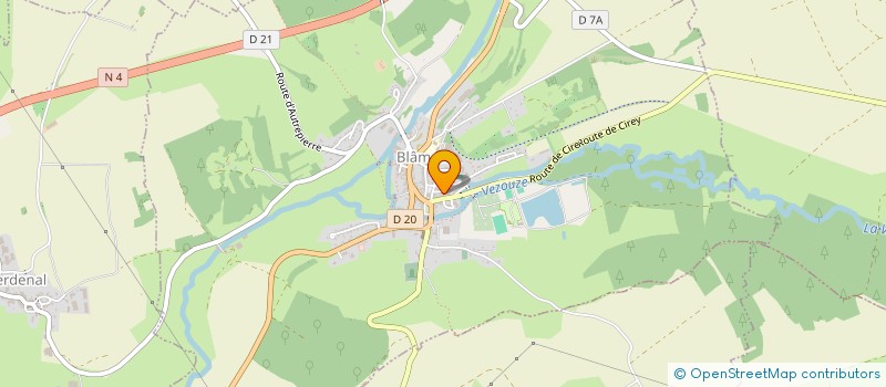 localisation de l'entreprise JISMA EMBALLAGES à BLAMONT