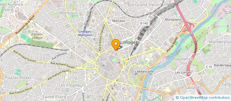 localisation de l'entreprise JISS à LIMOGES