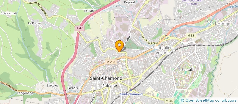 localisation de l'entreprise JISYZ à SAINT-CHAMOND