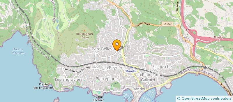 localisation de l'entreprise JITE  BANDOL