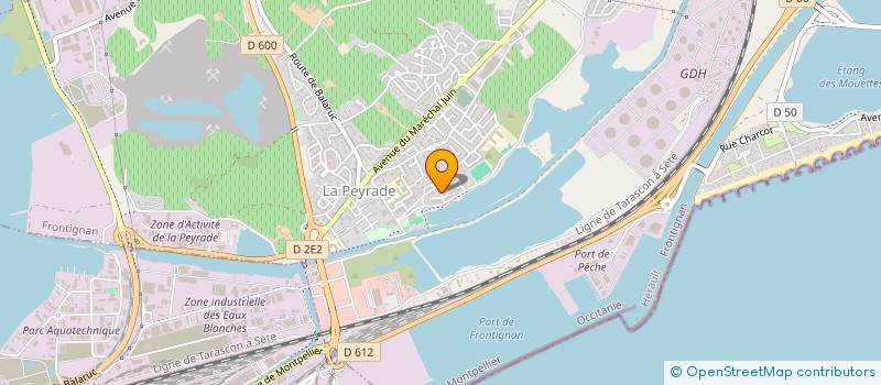 localisation de l'entreprise JIU-JITSU 34 à FRONTIGNAN