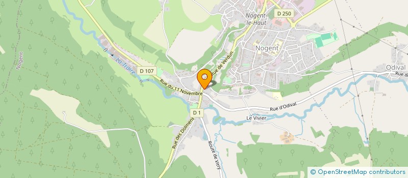 localisation de l'entreprise JIU JITSU BRESILIEN HAUTE MARNE à NOGENT