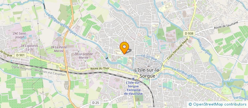 localisation de l'entreprise JIU-JITSU CLUB ISLOIS  L'ISLE-SUR-LA-SORGUE