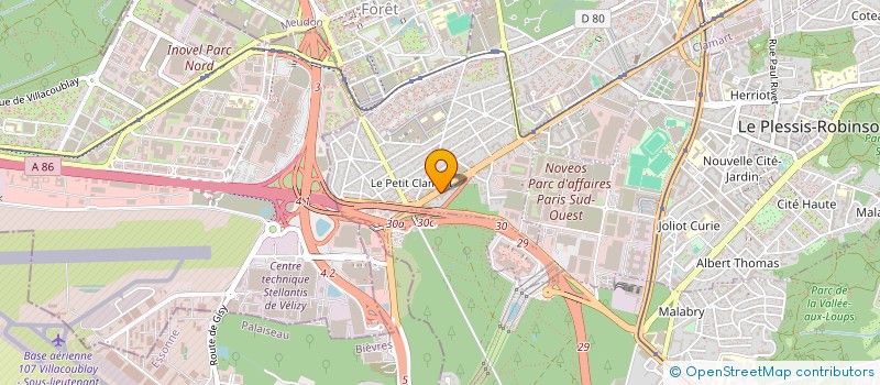 localisation de l'entreprise JIVA S.A. à CLAMART