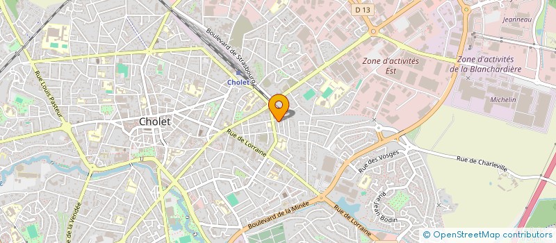 localisation de l'entreprise JIVAD IMMO à CHOLET