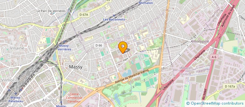 localisation de l'entreprise JIVAHOTEL DE MASSY à MASSY