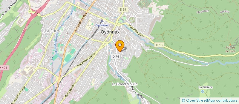 localisation de l'entreprise JIVARO  OYONNAX