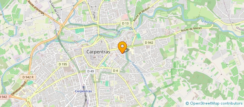 localisation de l'entreprise JJ  CARPENTRAS