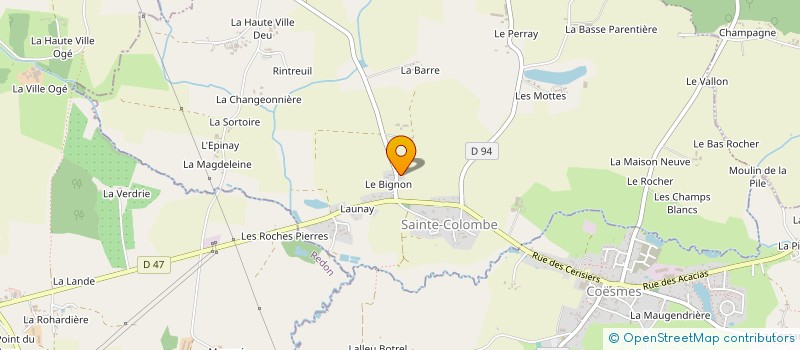 localisation de l'entreprise JJ.C  SAINTE-COLOMBE