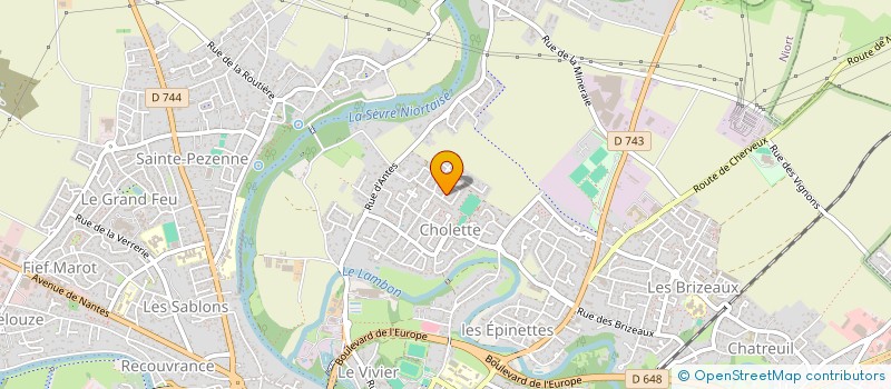 localisation de l'entreprise JJ CONSTRUCTION à NIORT