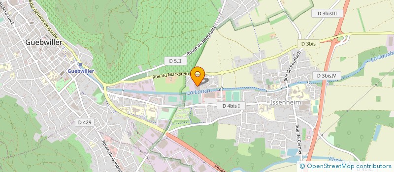 localisation de l'entreprise JJ DARBOVEN FRANCE  ISSENHEIM