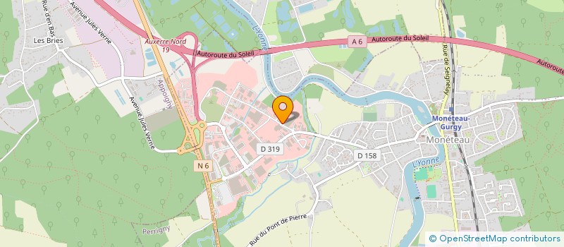 localisation de l'entreprise JJ DEVELOPPEMENT à MONETEAU