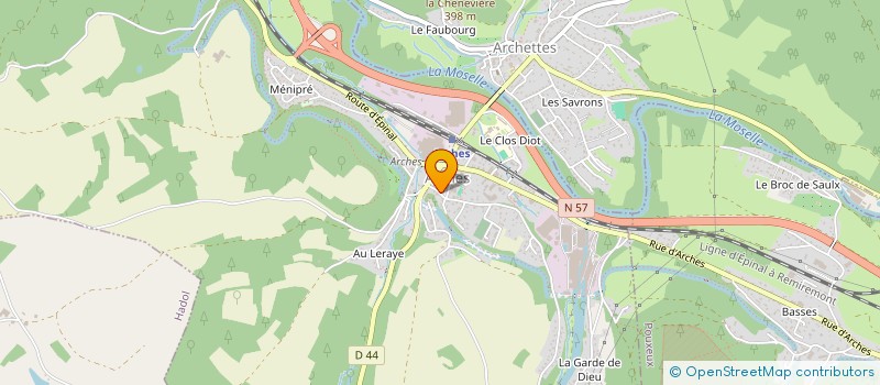localisation de l'entreprise JJ FERMETURES à ARCHES