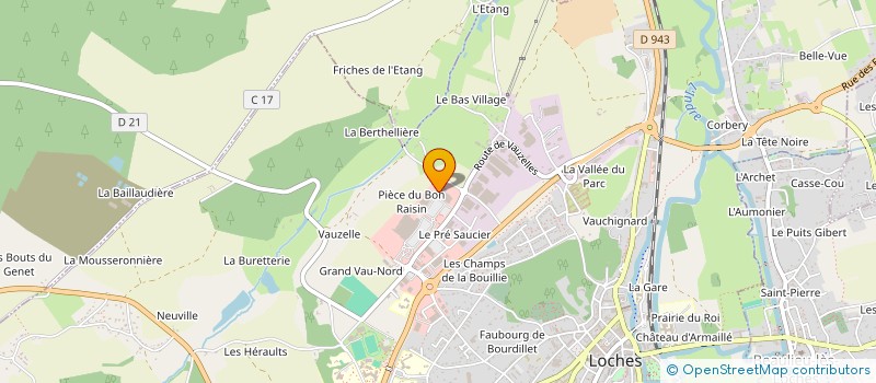localisation de l'entreprise JJ INVESTISSEMENTS  LOCHES
