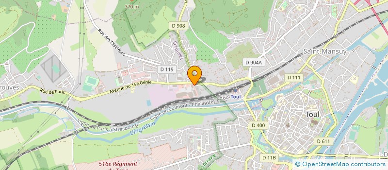 localisation de l'entreprise JJ MEUBLES à ECROUVES