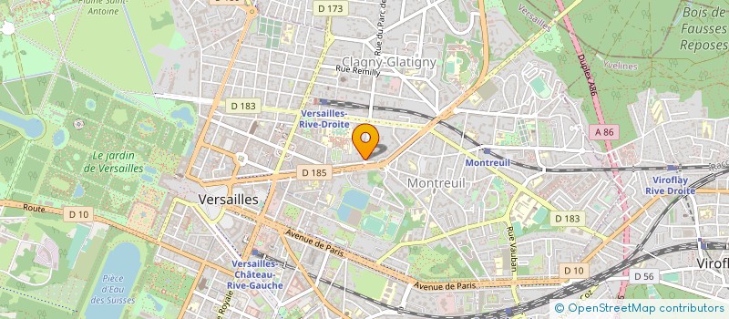 localisation de l'entreprise JJ REBILLARD EDITIONS à VERSAILLES