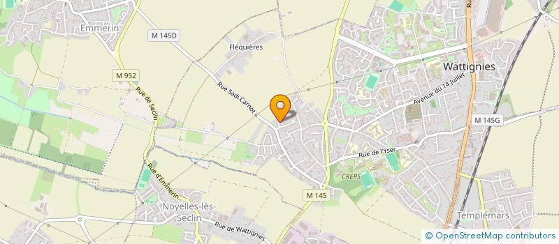 localisation de l'entreprise JJA  WATTIGNIES