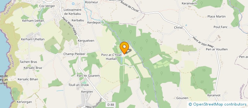 localisation de l'entreprise JJA-CONSEIL  TREDREZ-LOCQUEMEAU