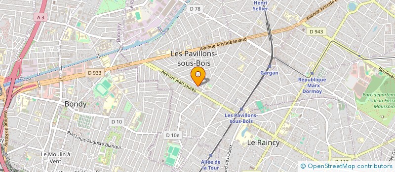 localisation de l'entreprise JJAA  LES PAVILLONS-SOUS-BOIS