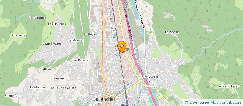 localisation de l'entreprise JJB CAFES à SALLANCHES