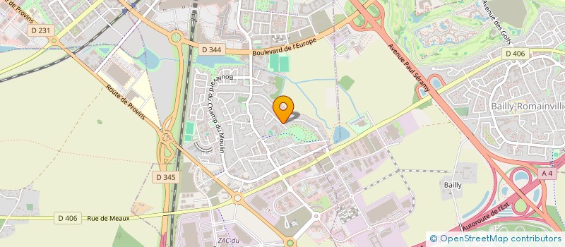 localisation de l'entreprise JJB IMMO  BAILLY-ROMAINVILLIERS