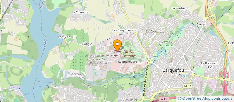localisation de l'entreprise JJB INVEST à CARQUEFOU