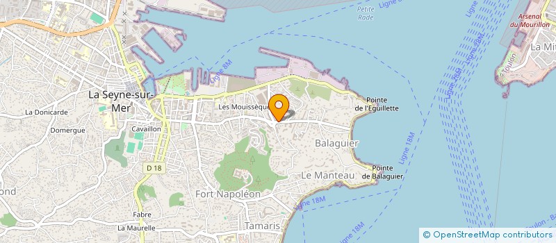 localisation de l'entreprise JJB LES PLATANES à LA SEYNE-SUR-MER